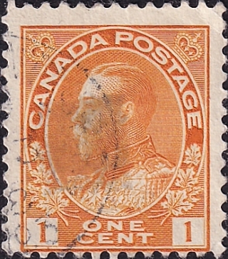  1922  . King George V , 1c .  0,7 . (2)
